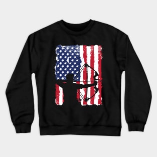 USA Flag Archery Crewneck Sweatshirt